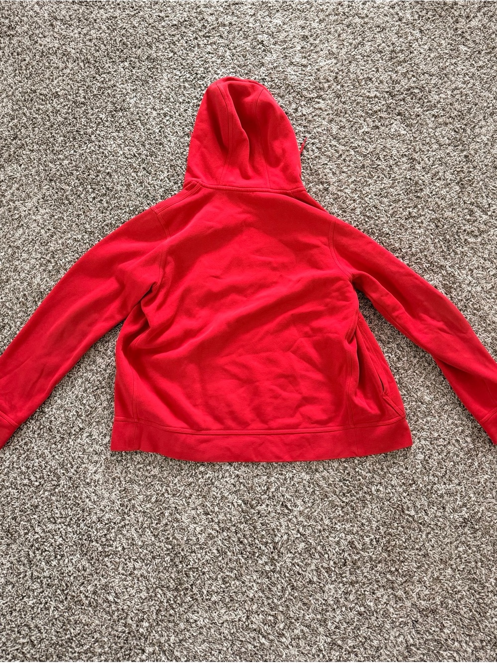 Nike Kids Red Full-Zip Hooded Sweatshirt - Picture 3 of 5